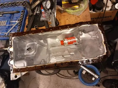 N54 N55 335i N52 S55 Oil pan gasket DXF 3D model