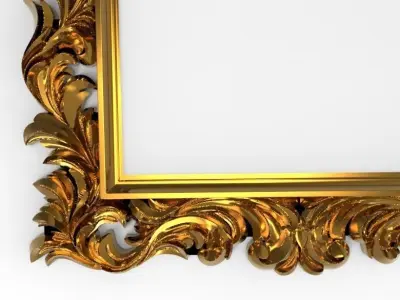 carved frame  3D model get