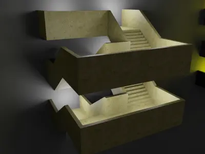 Miniature 3D Printing Structure Type-4 3D model