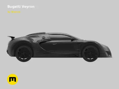 Bugatti Veyron 3D print model