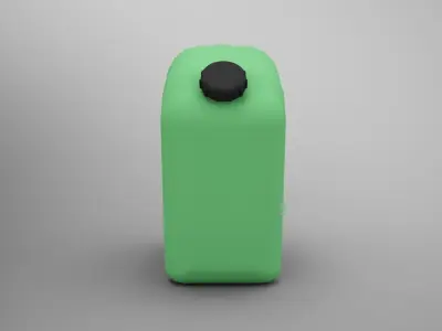 Plastic Fuel Carrying Can Low-poly 3D model