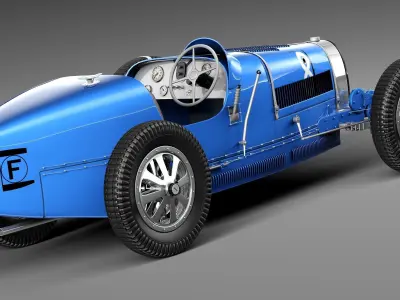 Bugatti Type 35 1925-1929 3D model