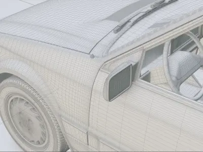 Volkswagen Apollo GLS 1990 - OBJ file only 3D model