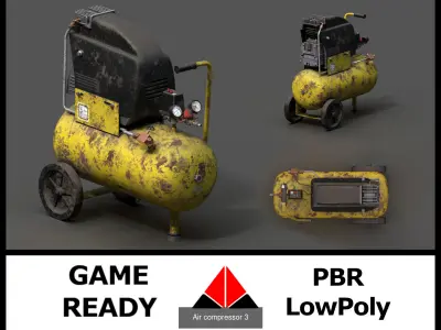 Air compressor pack 3D Model Collection