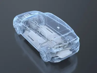 Technology oriented car 3D model 3D model