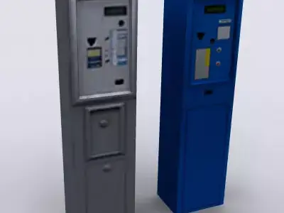 parking meter Free low-poly 3D model
