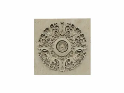  Architectural ornament 3D model high polygon - no texture 3D model