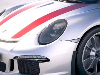 Porsche 911 R 2018 3D model