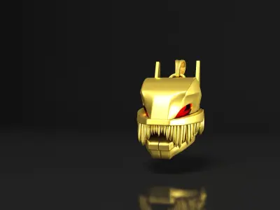 Tiger Head Pendant  3D model