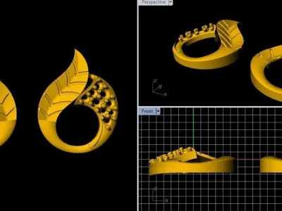  Earring 3dm file 3D print model