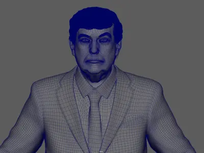 PhotoRealistic Trump portriat  Unreal Engine Version 3D model