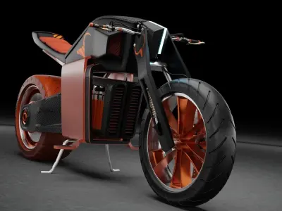 Xenhorn Motorcycle Low-poly 3D model