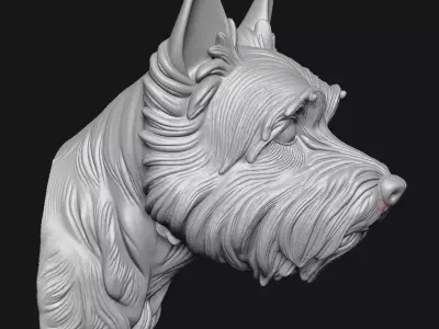 west highland white terrier 3D print model