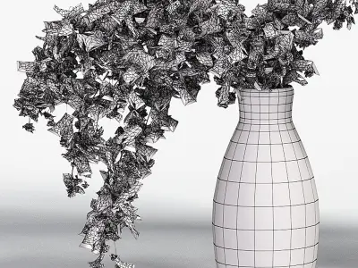 decorative bouquet set 3D model