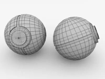 Pokeball 3D model