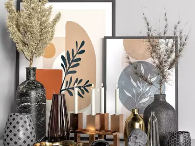 decorative set 7 3D model