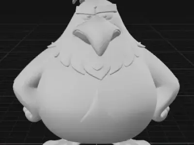 Mighty Eagle Angry Birds 3D print model
