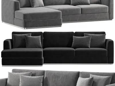 Hamilton Chaise Sectional Sofa 3D model