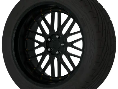 JNC JNC005 Aftermarket Wheel Low-poly 3D model