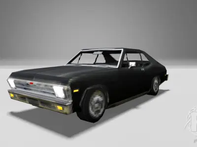 1968 Chevy Nova Low-poly 3D model