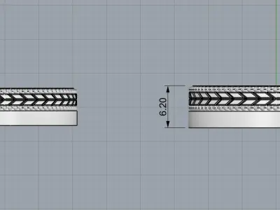 Wedding Rings 3D print model