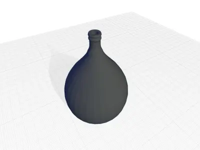 Harissa Handmade Glass Table Vase 3D model