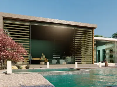 MODERN SMALL VILLA 3D model