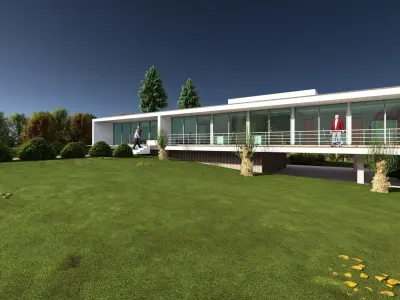 Modern House Plan  3D model