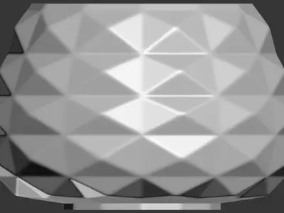 Triangulation Bowl Geometric Shape 3D Print Model 3D print model