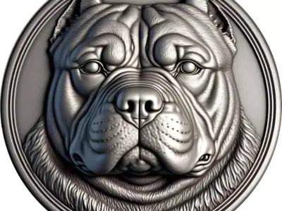 MOEDA PITBULL 3D model