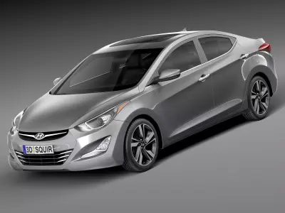 Hyundai Elantra Sedan 2014 3D model