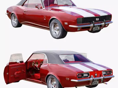 Chevrolet camaro 1968 3D model