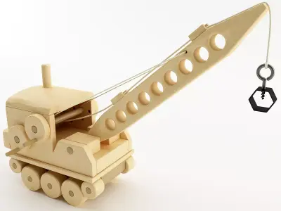 Toy Crane 3D model