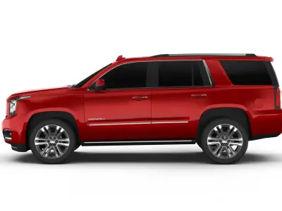 GMC Yukon SUV 2018 Low-poly 3D model