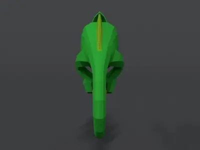 Low Poly Cartoon Chameleon Low-poly 3D model