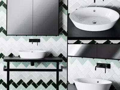 Bathroom set 1 3D model