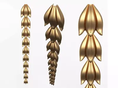Vertical Onlay Low-poly 3D model