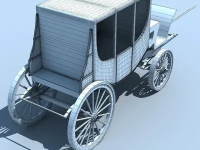 Old Carriage 3D model