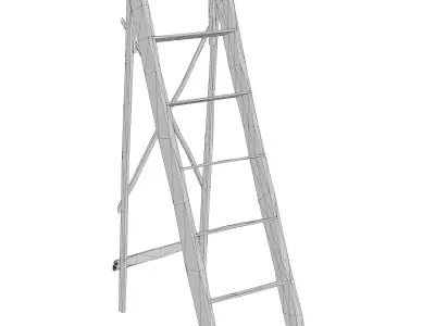 Vintage Ladder Free low-poly 3D model