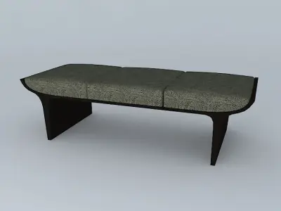 Bench foot board 3D model