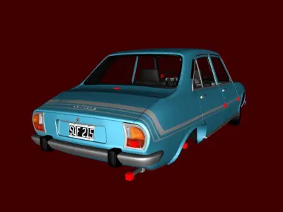 Peugeot 504 and 504 TN 3D model