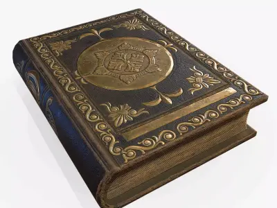 Old Book Low-poly 3D model