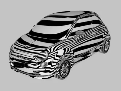 Fiat 500 2007  Autodesk Alias 3D model