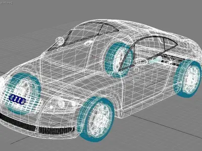 Audi TT 3D model by secmos