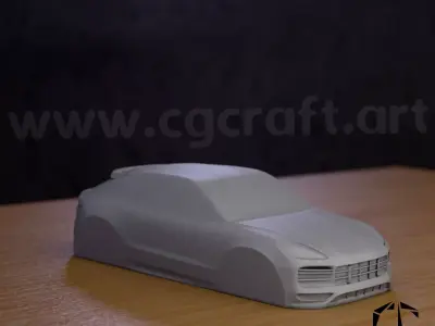  Porsche Cayenne turbo gt simplified decorative model v2 3D print model