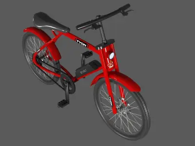 Tyon - A Futuristic Electric Bike Bicycle 3D model