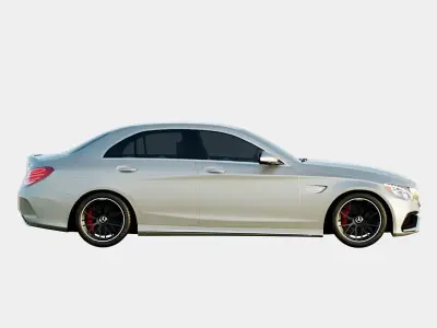 Mercedes-AMG C63 S 2018 Sedan Low-poly 3D model