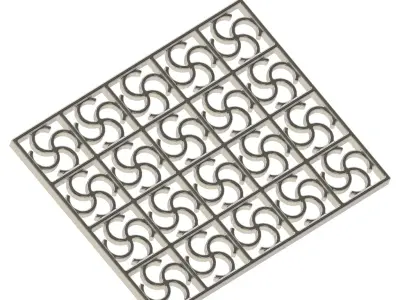 Luxurious Window Grill 3D print model