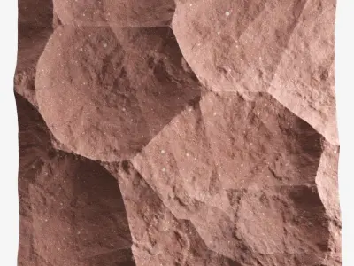 209-RockPanel sandstone wall texture 3D model