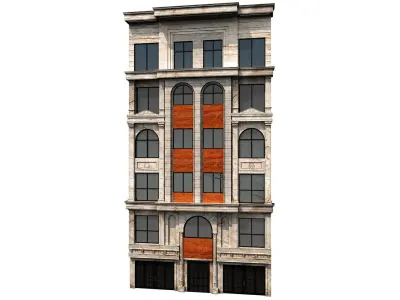 5 luxury building 3D model